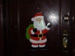 santa on the door